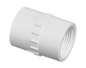 White PVC female adapter 1 1/2